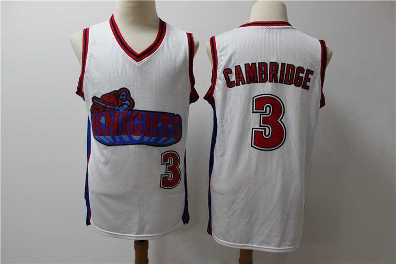 Los Angeles Knights 3 Calvin Cambridge White Movie Basketball Jersey,We sell and wholesale Los Angeles Knights 3 Calvin Cambridge White Movie Basketball Jersey on line form chian!